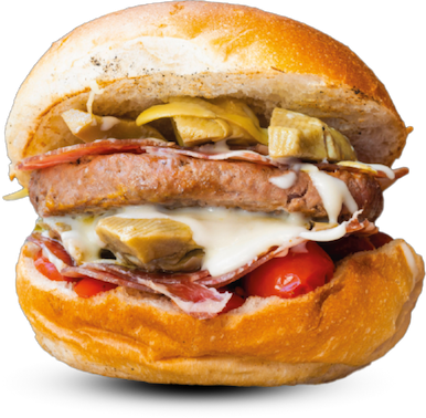 Capopork hamburger a Bari